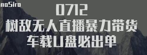 树敌‮习研‬社抖音无人直播暴力带货车载U盘必出单，单号单日产出300纯利润-优才资源站