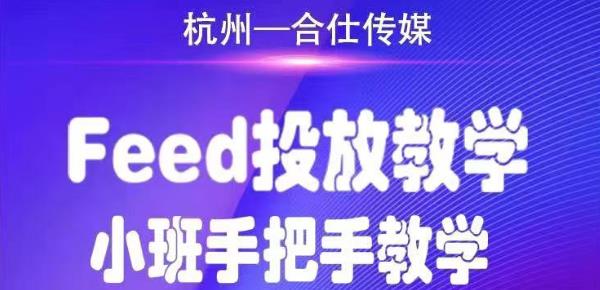 合仕传媒Feed投放教学，手把手教学，开车烧钱必须自己会-优才资源站