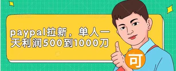 Paypal拉新赚美刀项目，单人一天利润500-1000刀【视频课程】-优才资源站