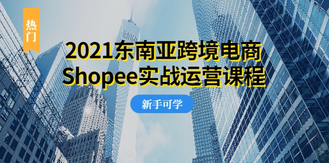 2021东南亚跨境电商Shopee实战运营课程，0基础、0经验、0投资的副业项目-优才资源站