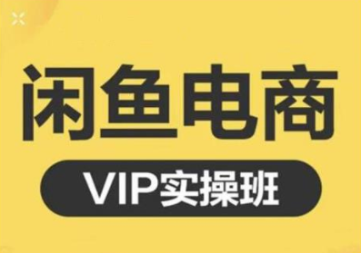 鱼客·闲鱼电商零基础入门到进阶VIP实战课程，帮助你掌握闲鱼电商所需的各项技能-优才资源站