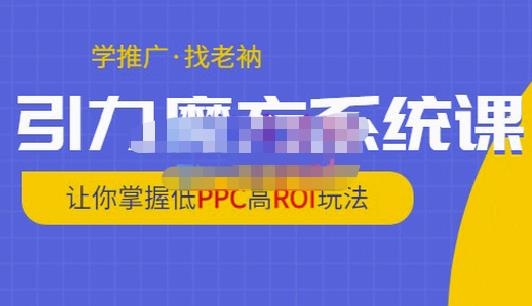 老衲·引力魔方系统课，让你掌握低PPC高ROI玩法，价值299元-优才资源站