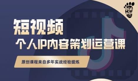 抖音短视频个人ip内容策划实操课，真正做到普通人也能实行落地-优才资源站