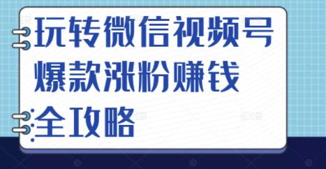 玩转微信视频号爆款涨粉赚钱全攻略，让你快速抓住流量风口，收获红利财富-优才资源站