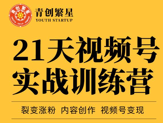 张萌21天视频号实战训练营，裂变涨粉、内容创作、视频号变现 价值298元-优才资源站