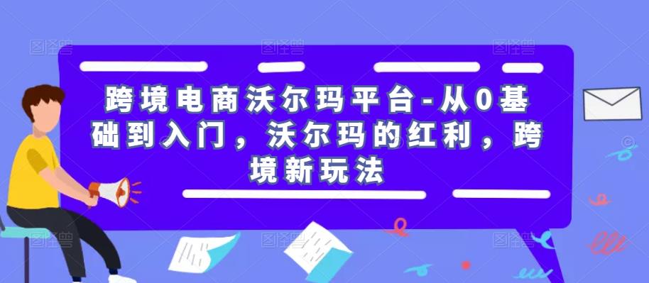 跨境电商沃尔玛平台-从0基础到入门，沃尔玛的红利，跨境新玩法-优才资源站