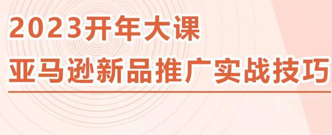 2023亚马逊新品推广实战技巧，线下百万美金课程的精简版，简单粗暴可复制，实操性强的推广手段-优才资源站