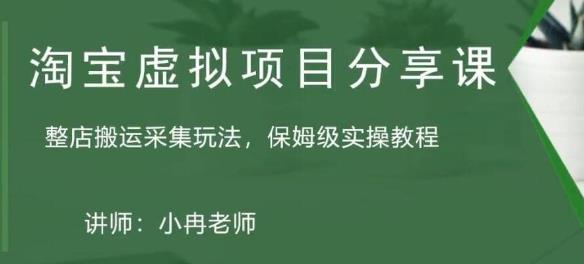 淘宝虚拟整店搬运采集玩法分享课：整店搬运采集玩法，保姆级实操教程-优才资源站