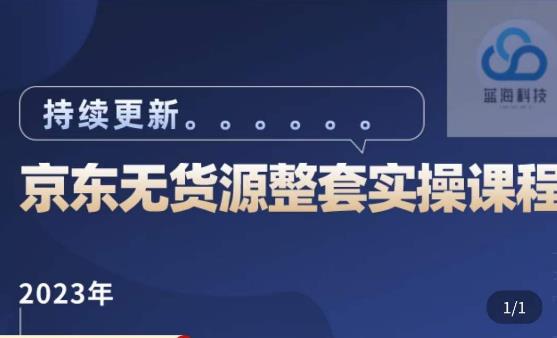 蓝七·2023京东店群整套实操视频教程，京东无货源整套操作流程大总结，减少信息差，有效做店发展-优才资源站