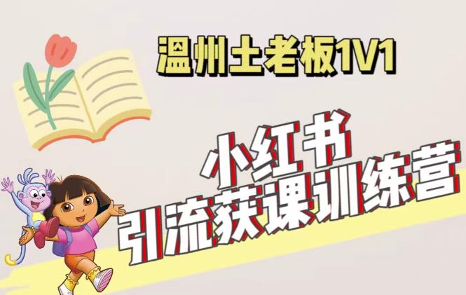 小红书1对1引流获客训练营：账号、内容、引流、成交（价值3999元）-优才资源站