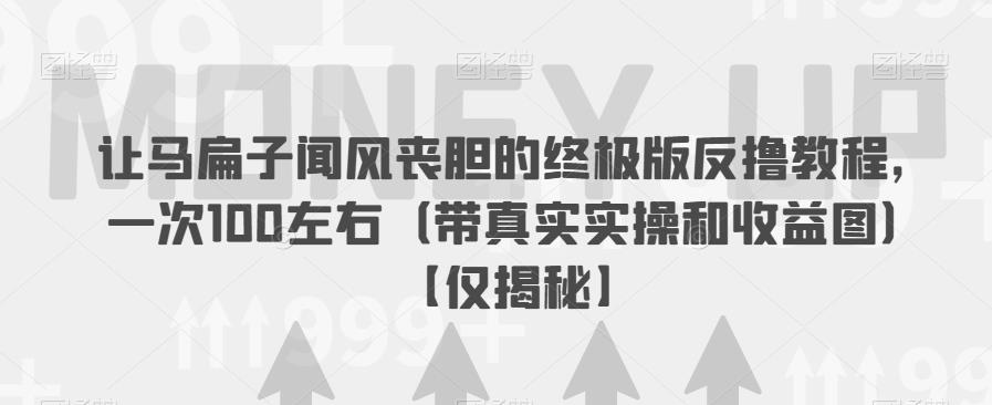 让马扁子闻风丧胆的终极版反撸教程，一次100左右（带真实实操和收益图）【仅揭秘】-优才资源站