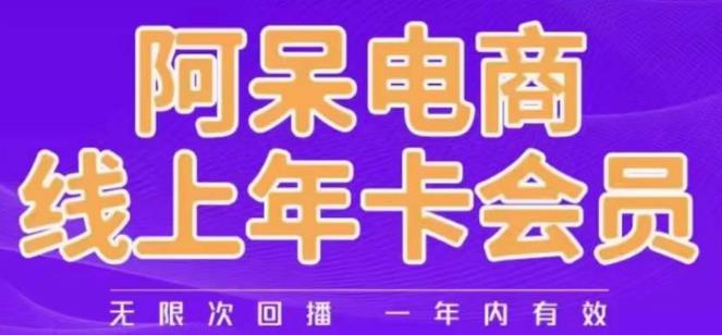 阿呆电商线上年会员，阿呆电商干货分享（更新中）-优才资源站