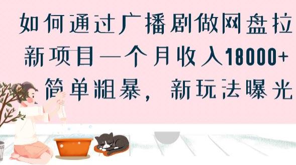 如何通过广播剧做网盘拉新项目一个月收入18000+，简单粗暴，新玩法曝光【揭秘】-优才资源站