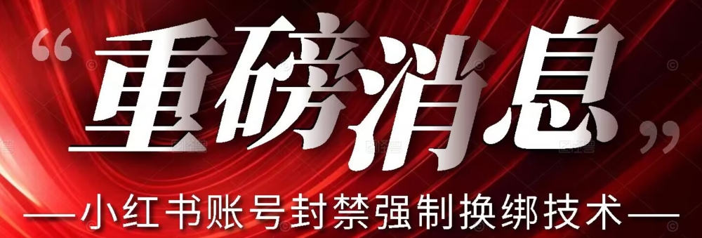 【最新】小红书账号封禁强制换绑技术可日赚300-优才资源站