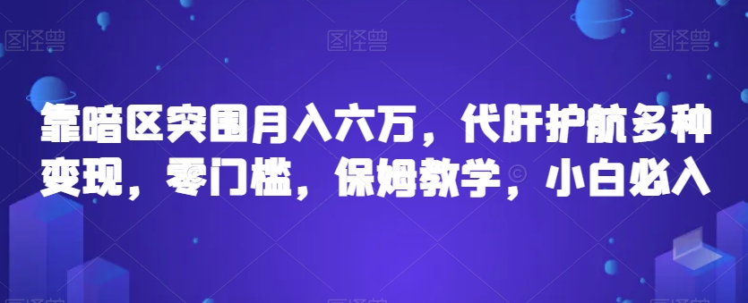 靠暗区突围月入六万，代肝护航多种变现，零门槛，保姆教学，小白必入【揭秘】-优才资源站