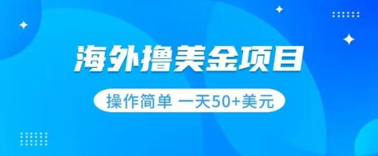 撸美金项目无门槛操作简单小白一天50+美刀-优才资源站