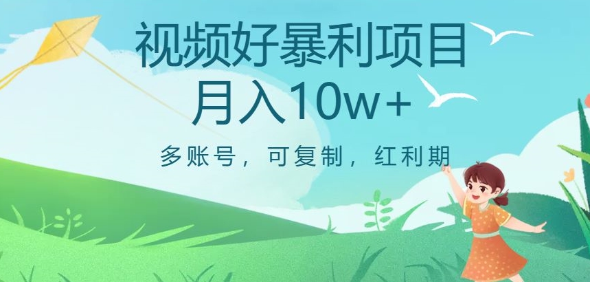 视频号暴利项目，多账号，可复制，红利期，月入10w+【揭秘】-优才资源站