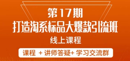 南掌柜-第17期打造淘系标品大爆款，5天线上课-优才资源站