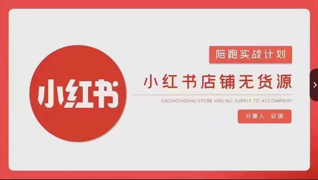 安琪-小红书店铺无货源实战，开店到售后全流程操作-优才资源站