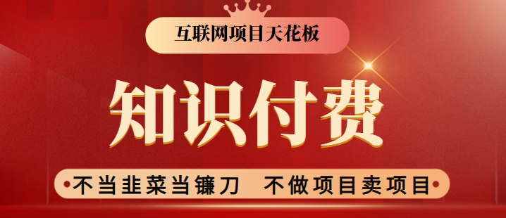 2024互联网项目天花板，新手小白也可以通过知识付费月入10W，实现财富自由【揭秘】-优才资源站